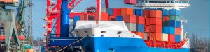 cargo ship shipping hub