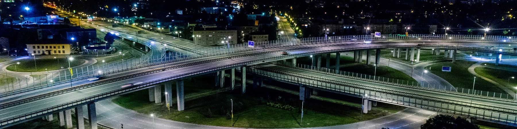 large freeway interchange