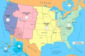 Time Zone Map